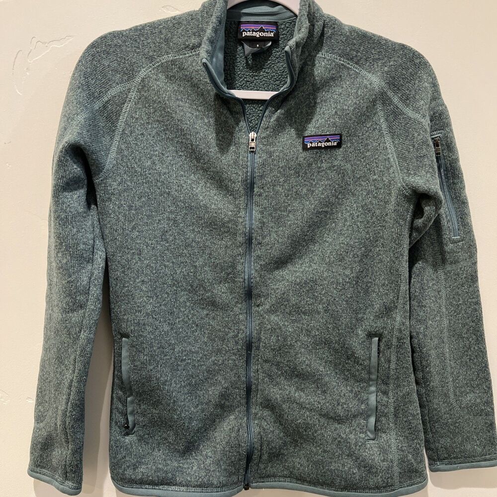 Patagonia Women's Better Sweater Full-Zip Fleece Lined Jacket Teal Green size S